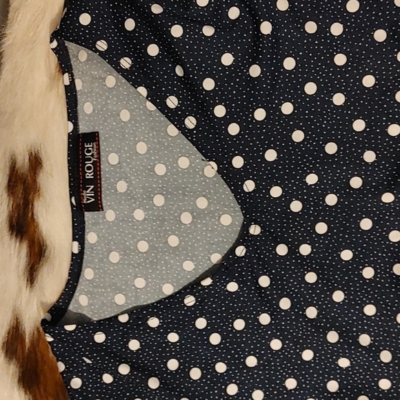 Free Vin Rouge Blouse Sz Sm - Picture 2 of 3